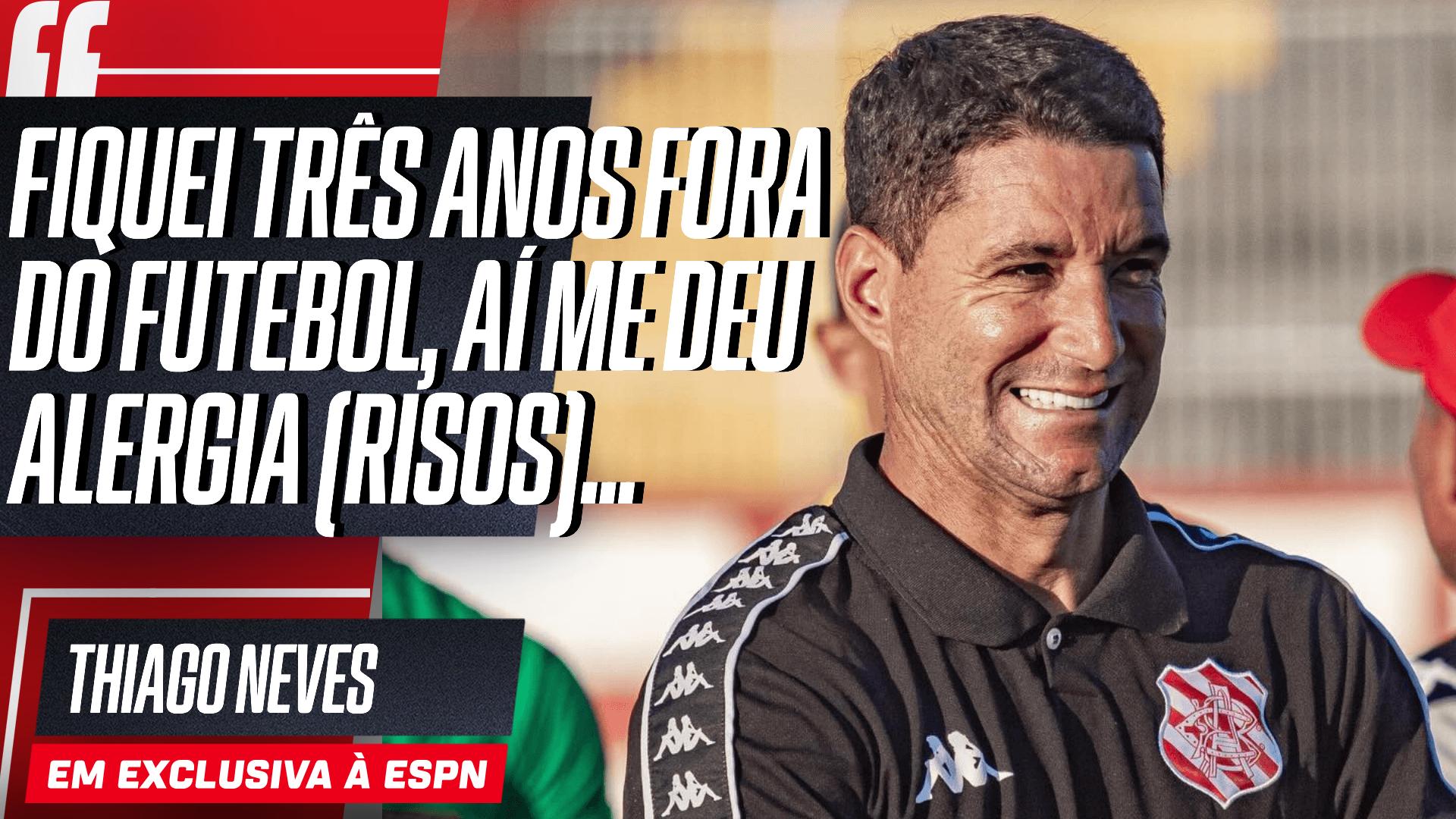Hoje técnico, Thiago Neves fala sobre 'nova vida' no sub-20 do Bangu e brinca com tempo fora do futebol: 'Me deu alergia'
