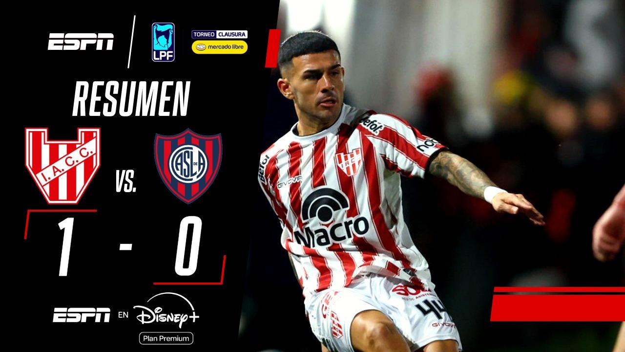 ¡Triunfazo de Instituto contra San Lorenzo por 1-0!