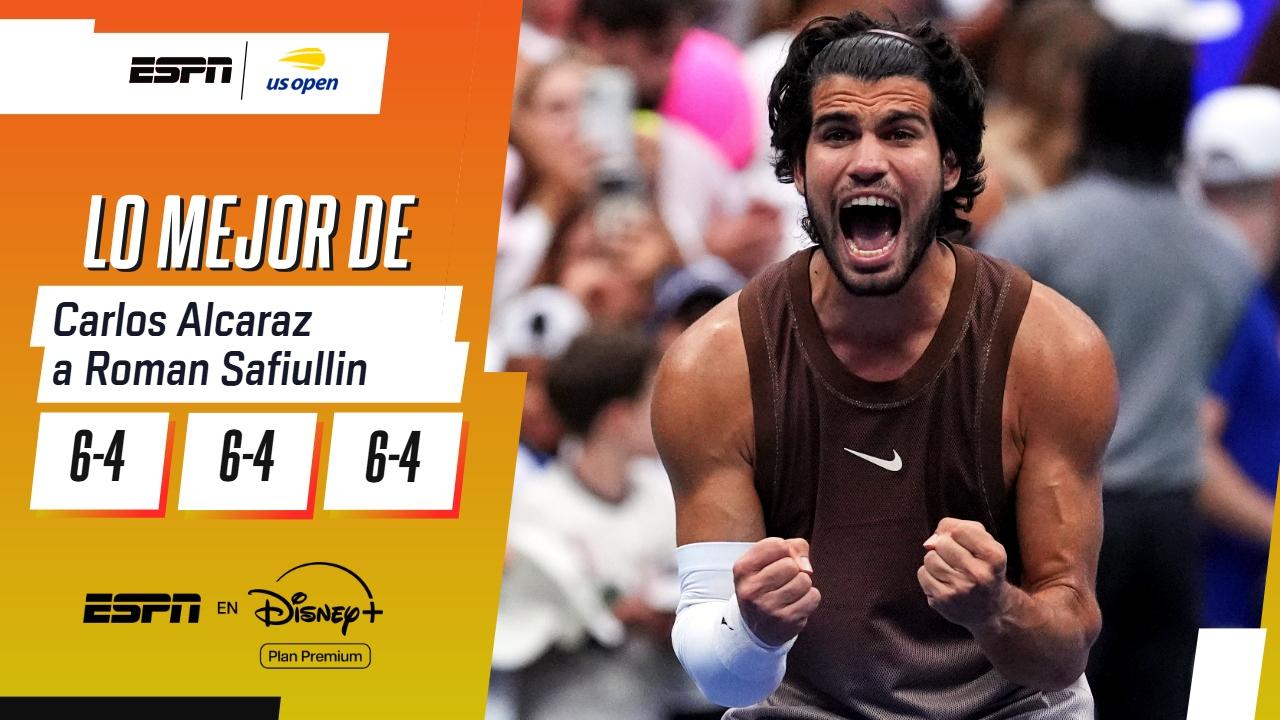 Alcaraz regresó a la competencia con victoria en el US Open