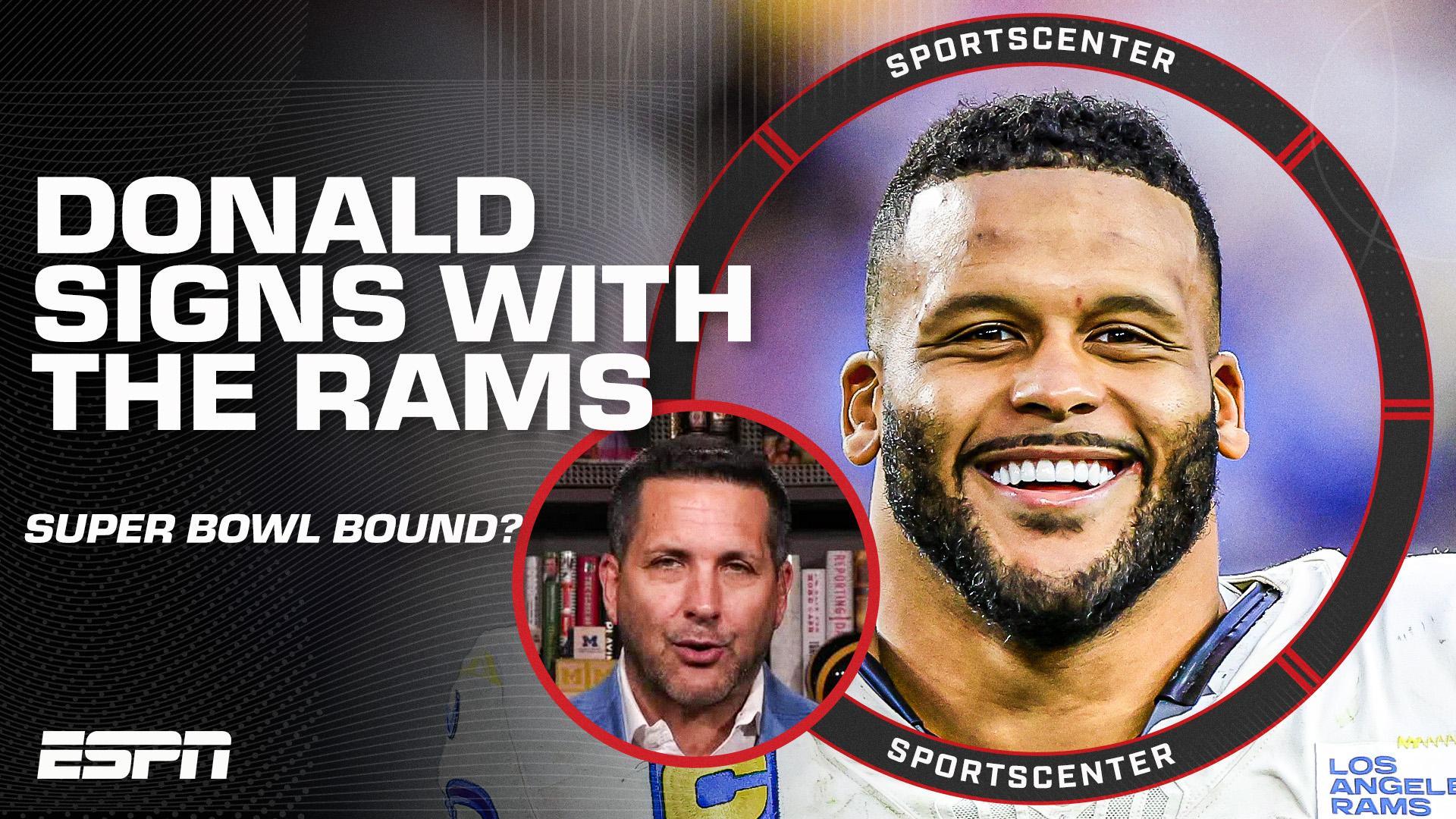 'Other teams are SCARED' Adam Schefter on Aaron Donald signing with the Rams | SportsCenter