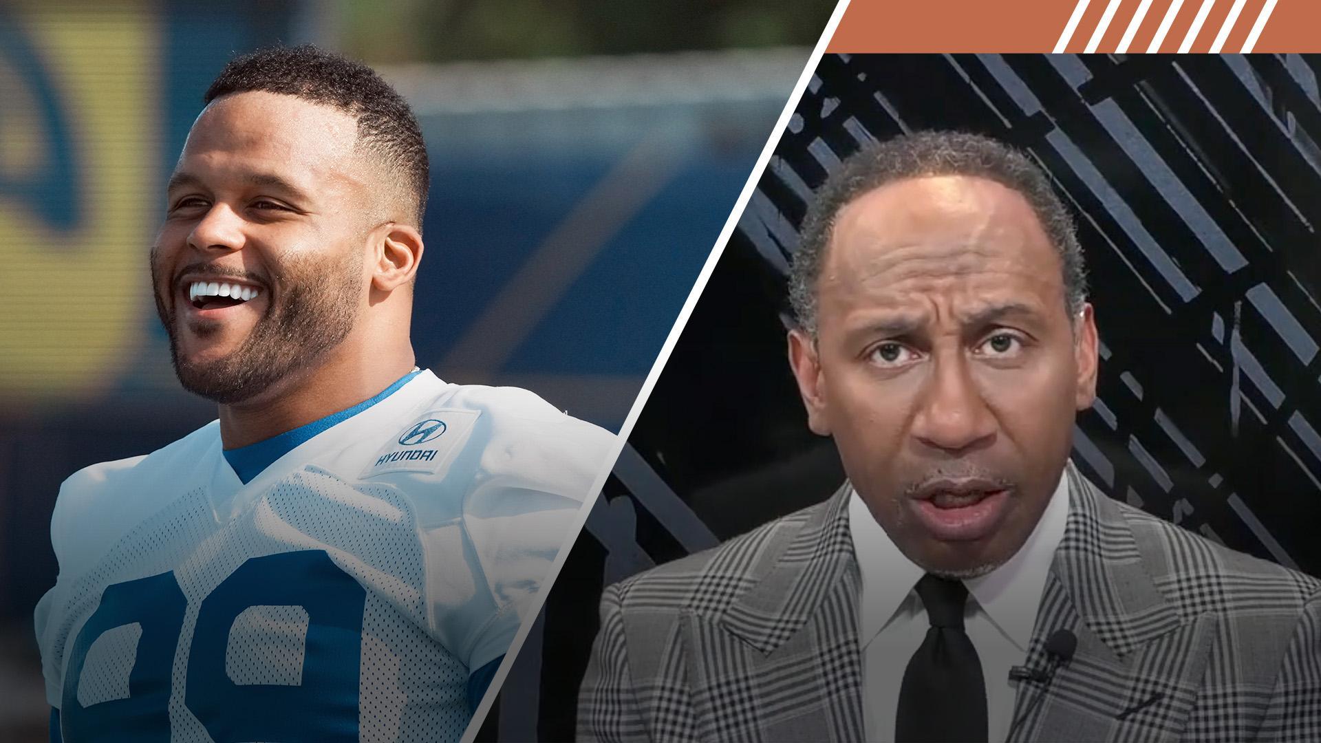 Stephen A. fired up for Rams' SB chances after Aaron Donald's return