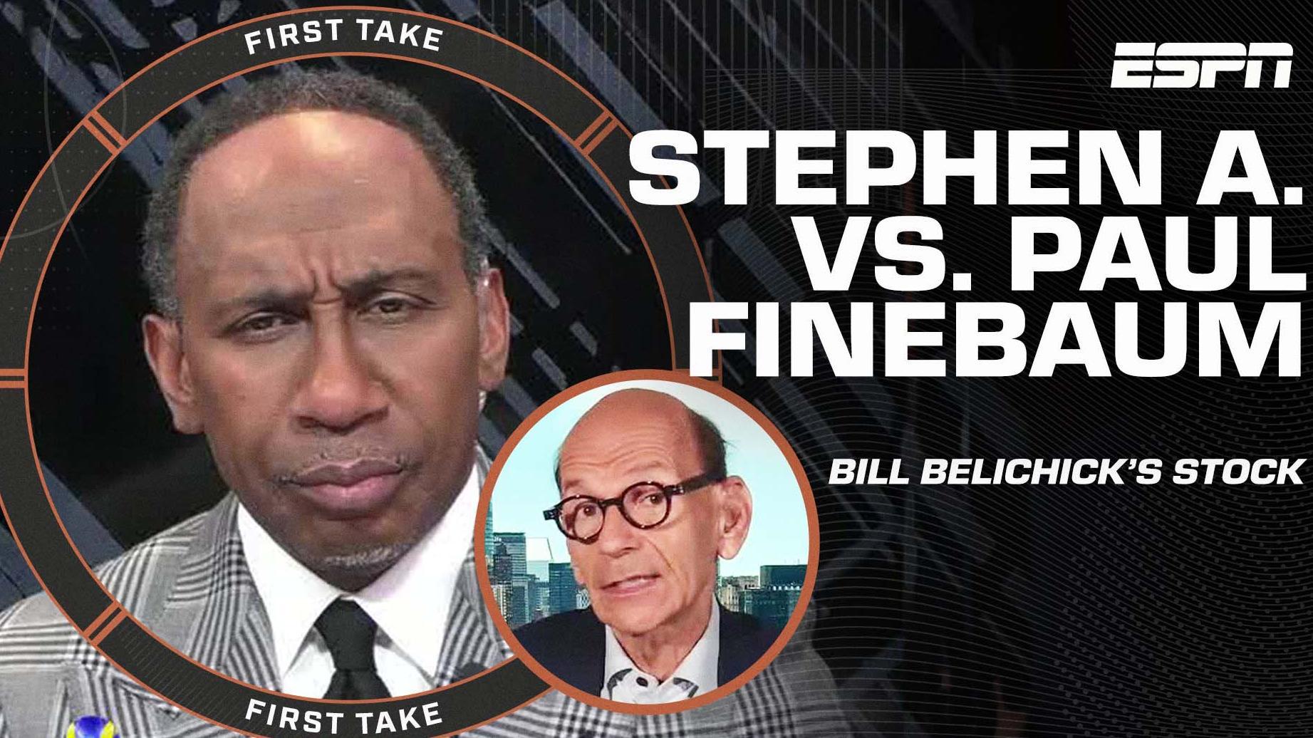 Stephen A. & Paul Finebaum GET HEATED debating Bill Belichick's UNC stock