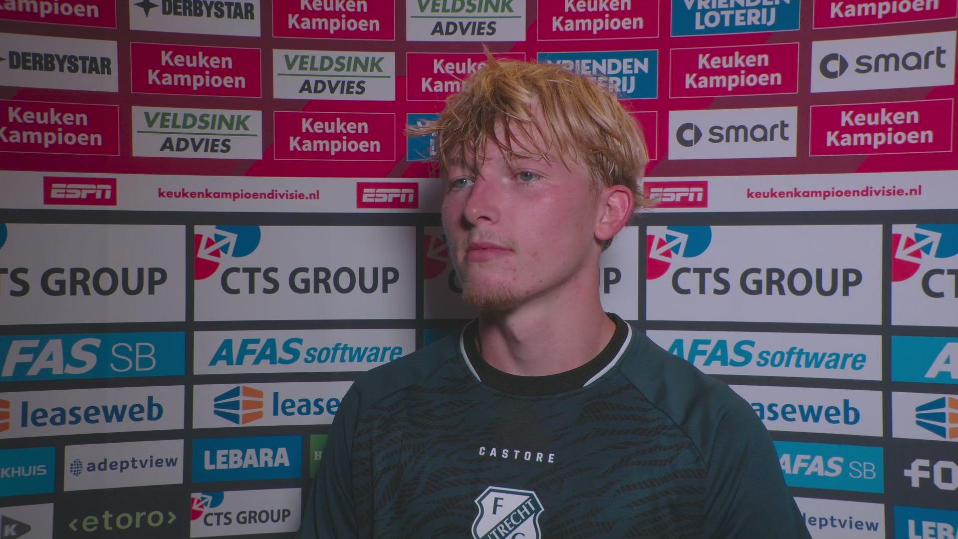 Plantinga krijgt rol als wingback: "Het bevalt mij, ik hou ervan om op en neer te rennen"