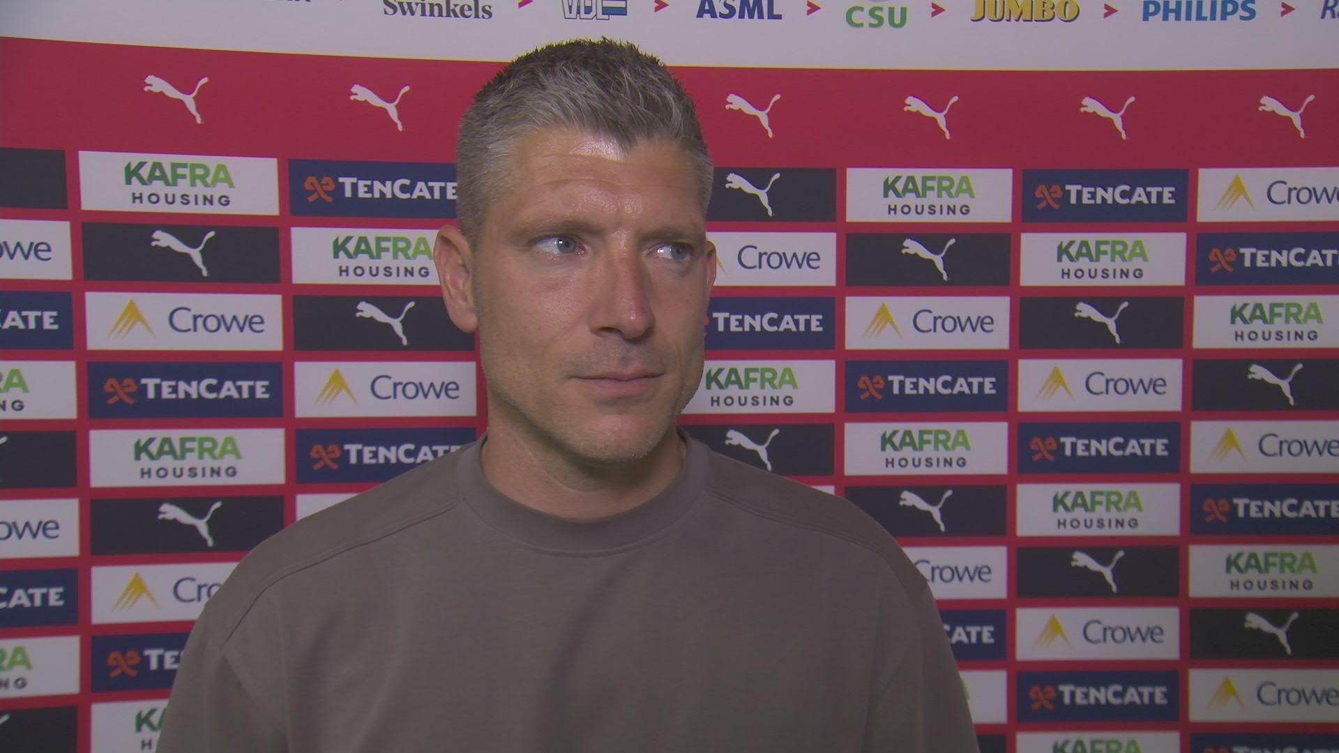 Schaars: "Wij waren niet goed genoeg, 1-1 is een terechte uitslag"
