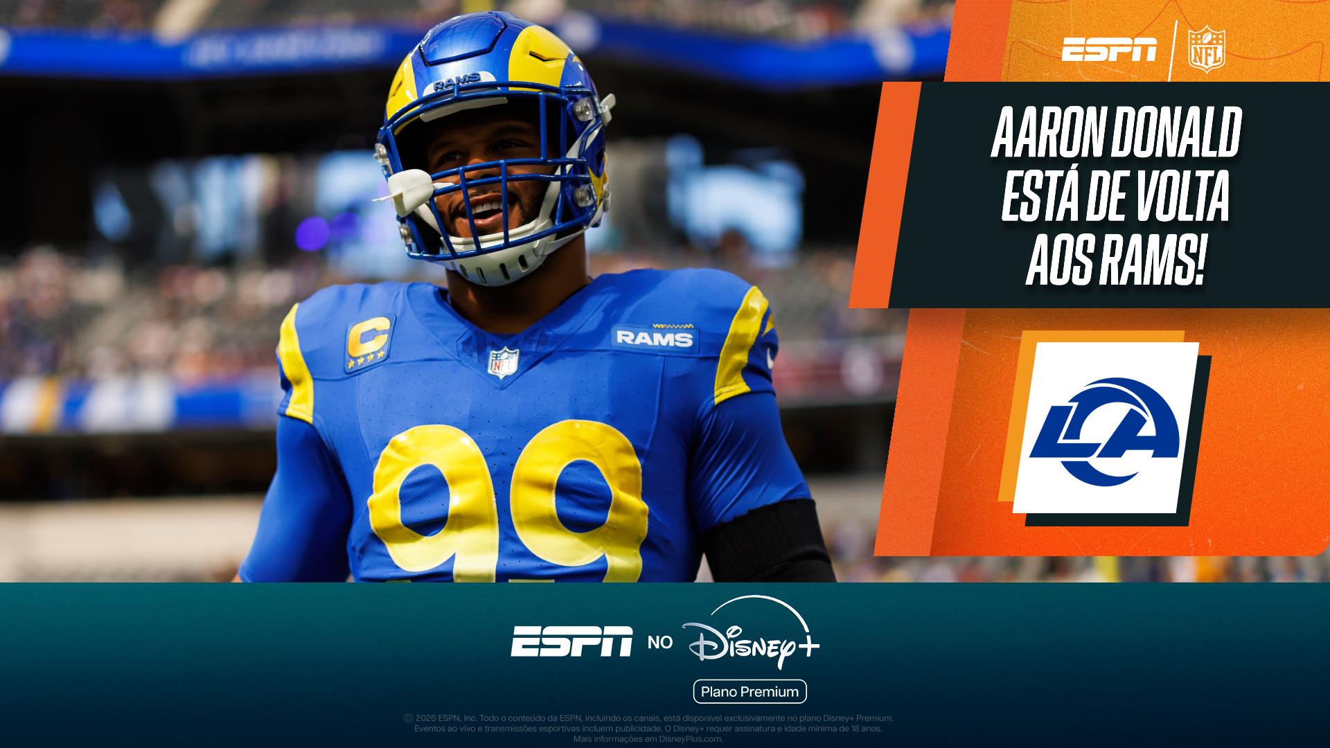 Aaron Donald está de volta! Deivis Chiodini exalta DT dos Rams: 'Ele revolucionou a posição'