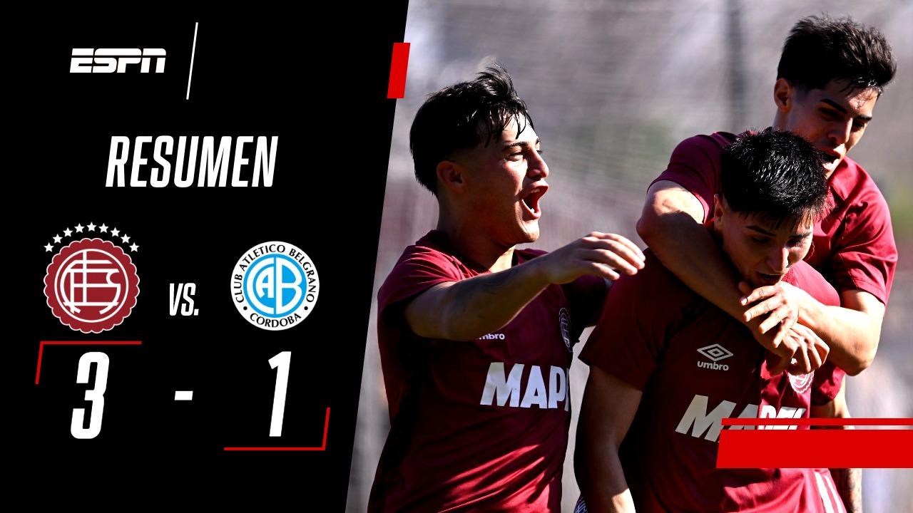 ¡Lanús se lo dio vuelta a Belgrano y estiró su invicto en el Torneo Proyección!