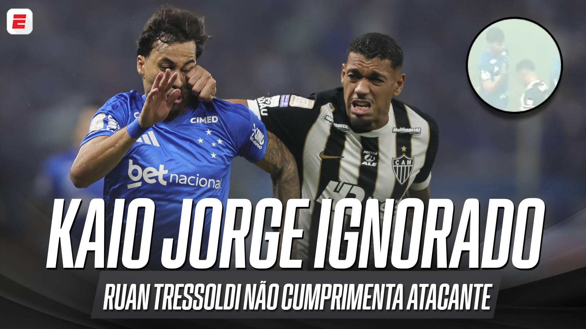Tensão no ar! Ruan Tressoldi ignora Kaio Jorge antes de Atlético-MG x Cruzeiro pela Copa do Brasil