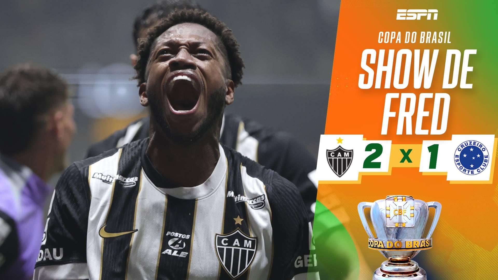 Noite de gala: Fred dá assistência magistral e marca golaço na vitória do Atlético-MG sobre o Cruzeiro pela Copa do Brasil