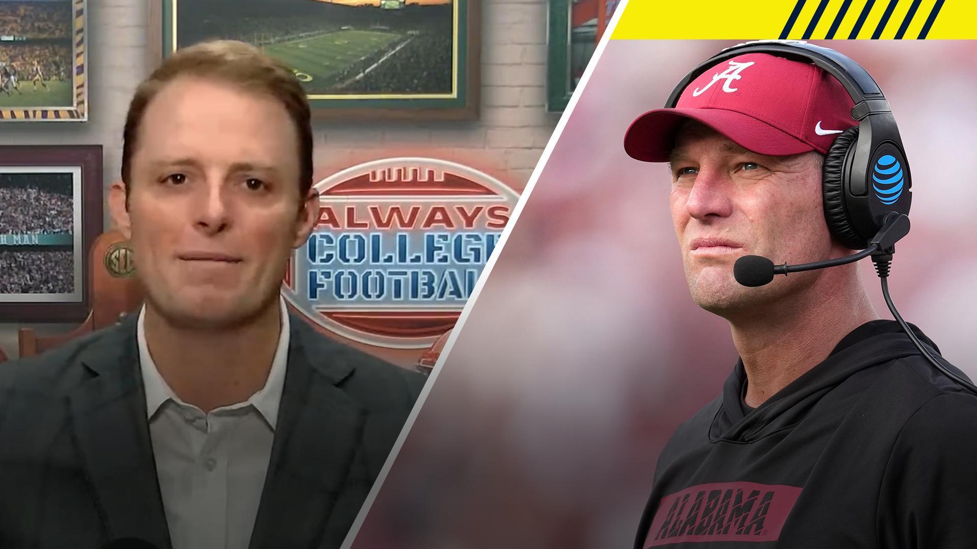 Greg McElroy corrects record on Kalen DeBoer at Alabama