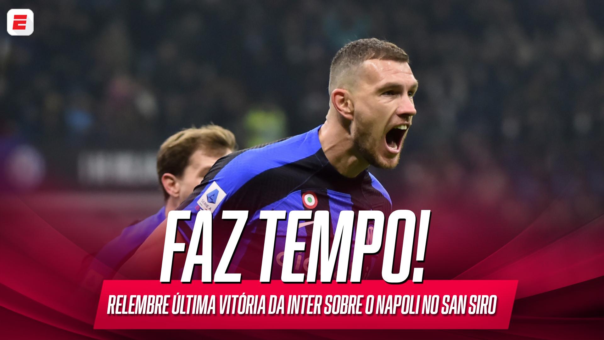Tabu no San Siro? Última vitória da Inter sobre o Napoli em casa foi há mais de 3 anos; VEJA como foi