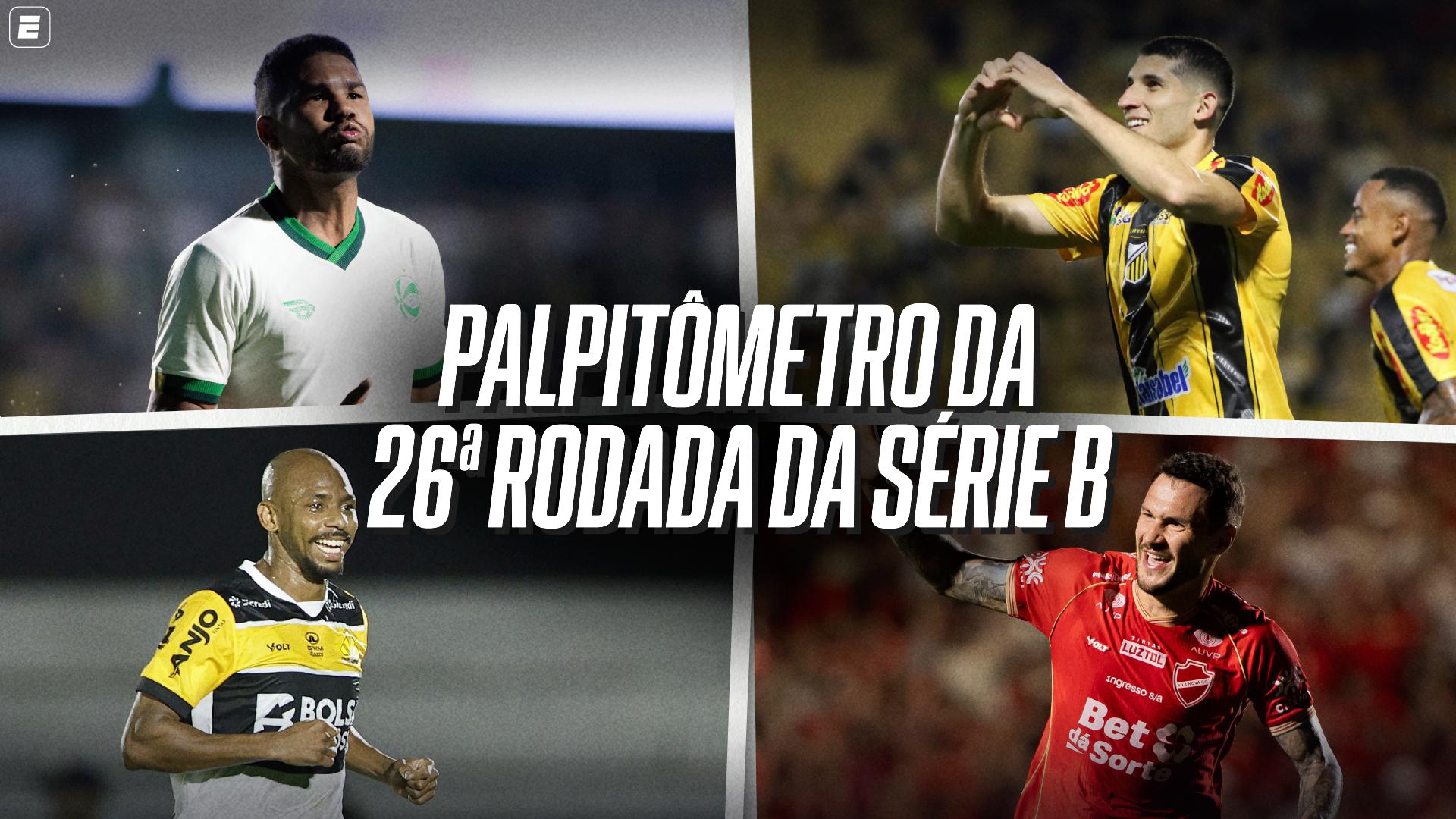 Disputa acirrada pela liderança entre quatro times e briga contra o Z-4: os palpites para a 26ª rodada da Série B