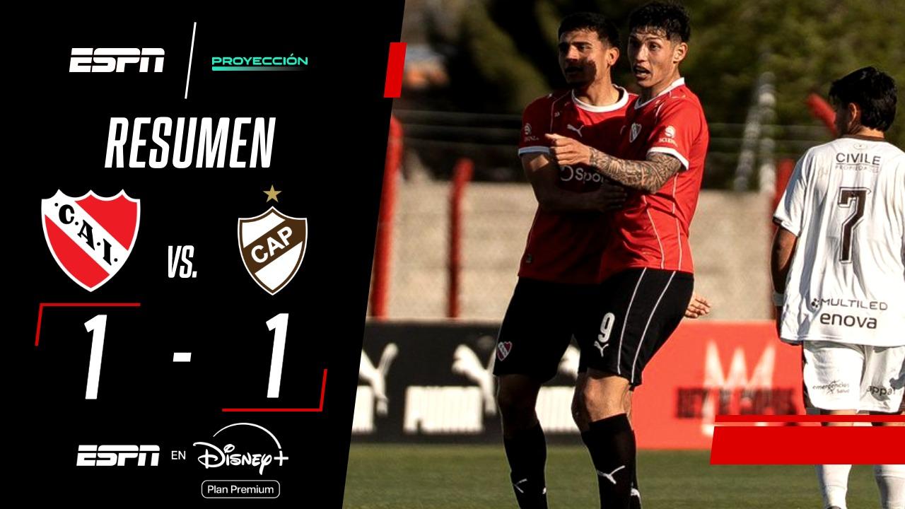 Independiente y Platense igualaron 1-1 en el duelo de Reserva