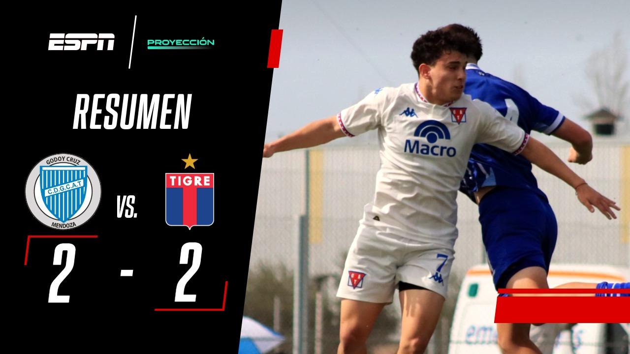 Godoy Cruz y Tigre repartieron puntos por el Torneo Proyección