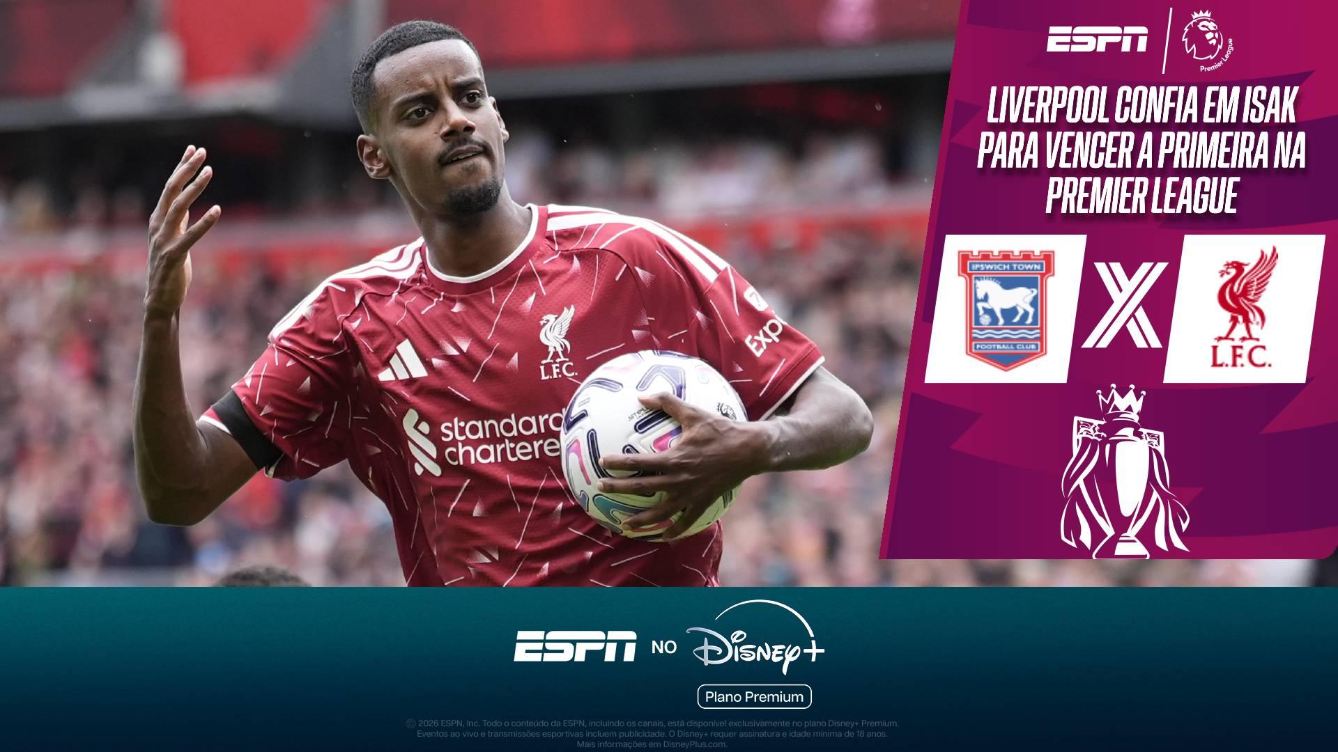 Isak é a esperança de gols do Liverpool em busca da primeira vitória na Premier League; VEJA os melhores momentos