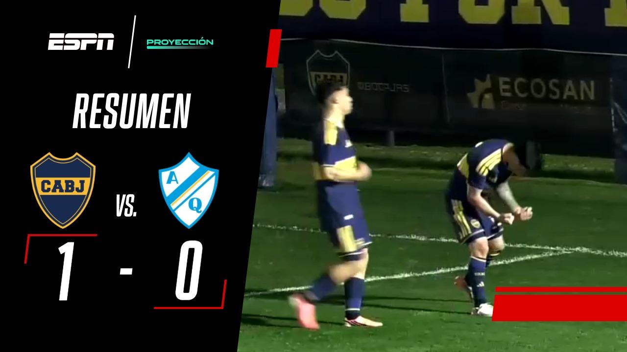 Boca le ganó por la mínima a Quilmes en el Torneo Proyección