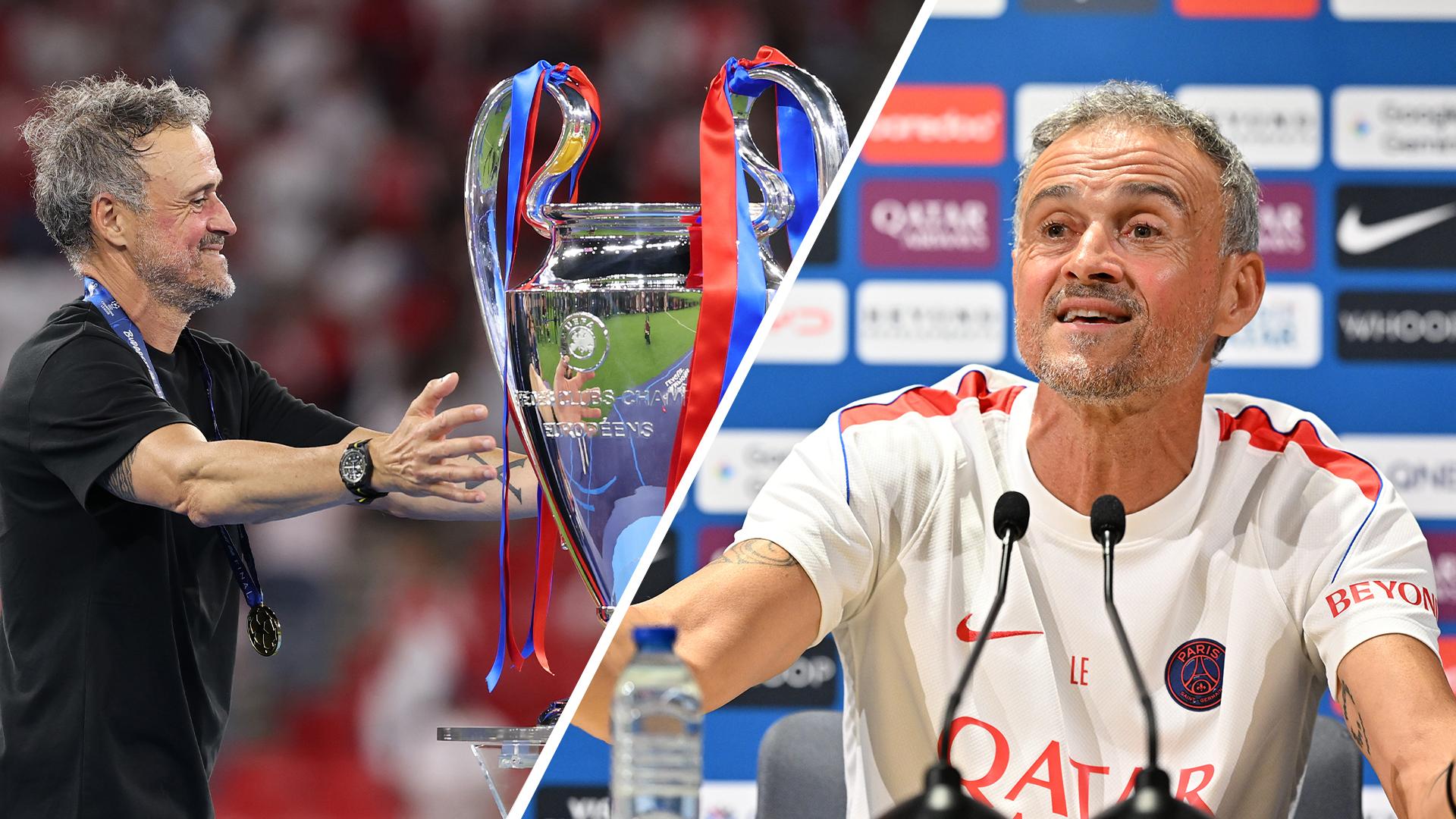Luis Enrique targets third straight Champions League title with PSG
