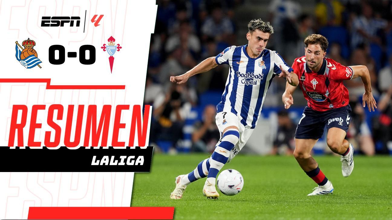 Empate sin goles entre Real Sociedad y Celta Vigo en LaLiga