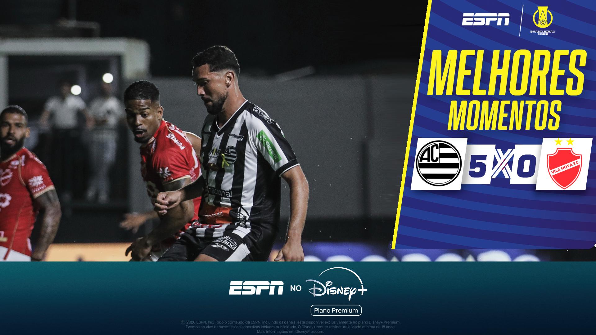 Athletic surpreende, atropela o Vila Nova com goleeada e supera momento ruim na Série B; veja como foi