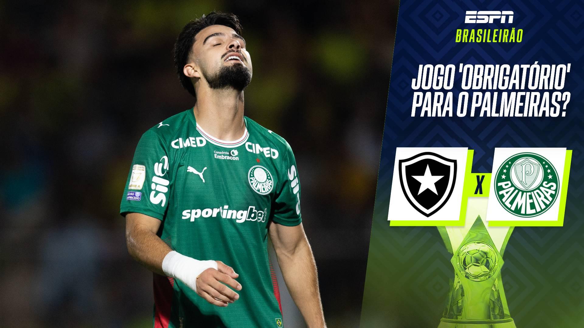 Vitória contra Botafogo é 'obrigação' para o Palmeiras? Breiller Pires analisa