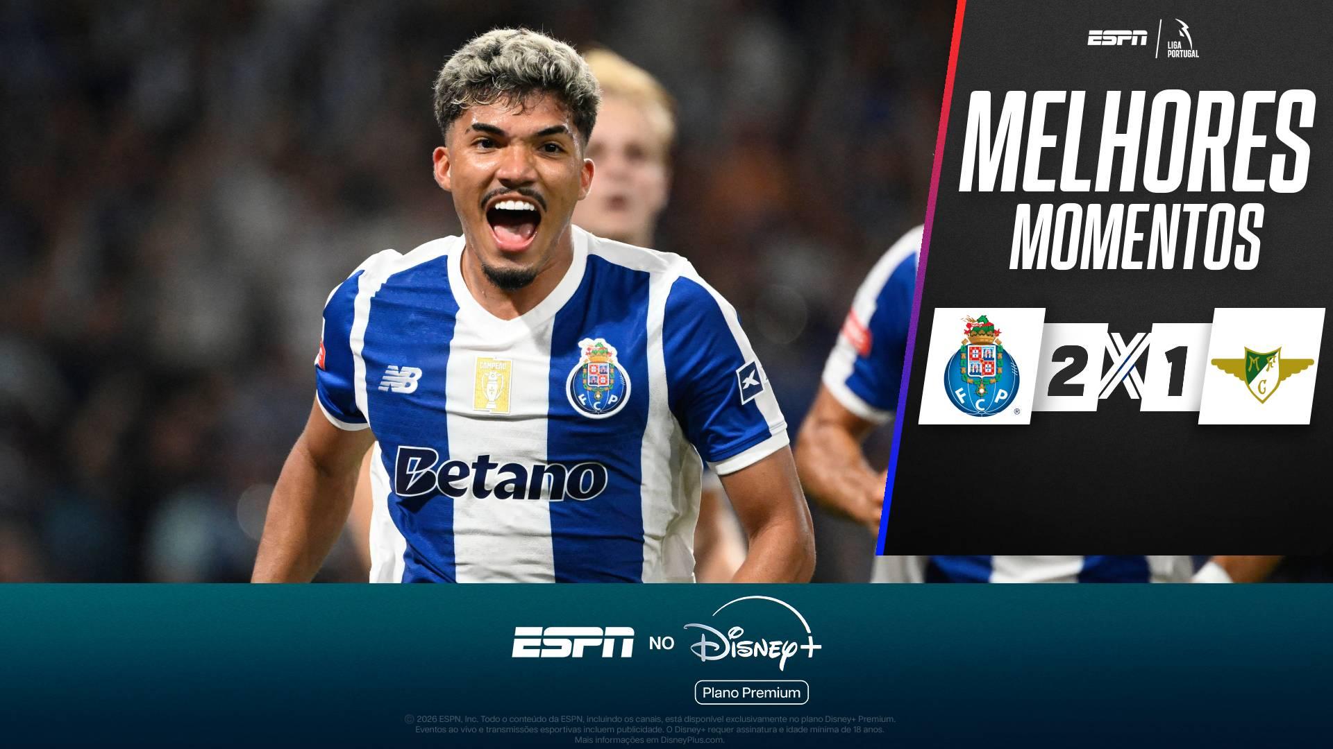 William Gomes dá show, Porto vira contra o Moreirense e segue 100% no Campeonato Português; VEJA melhores momentos