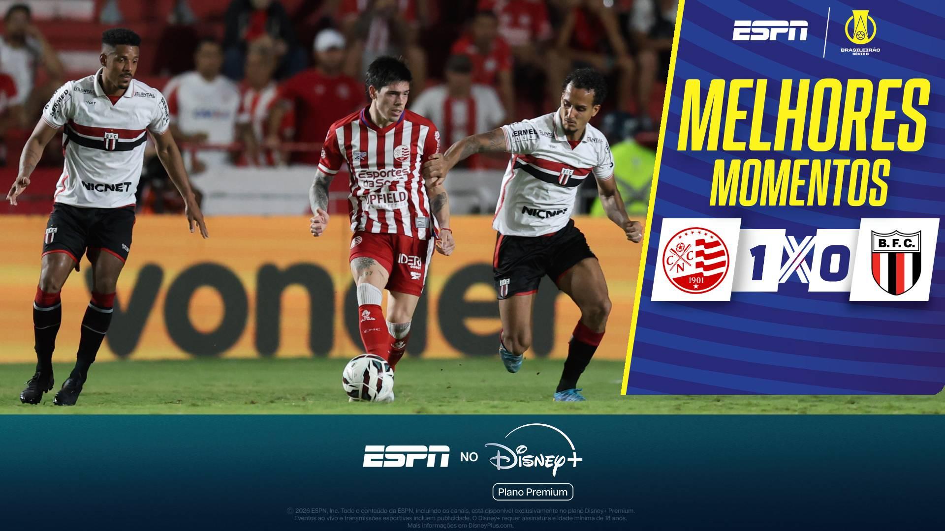 Náutico vence Botafogo-SP pela 26ª rodada da Série B; melhores momentos