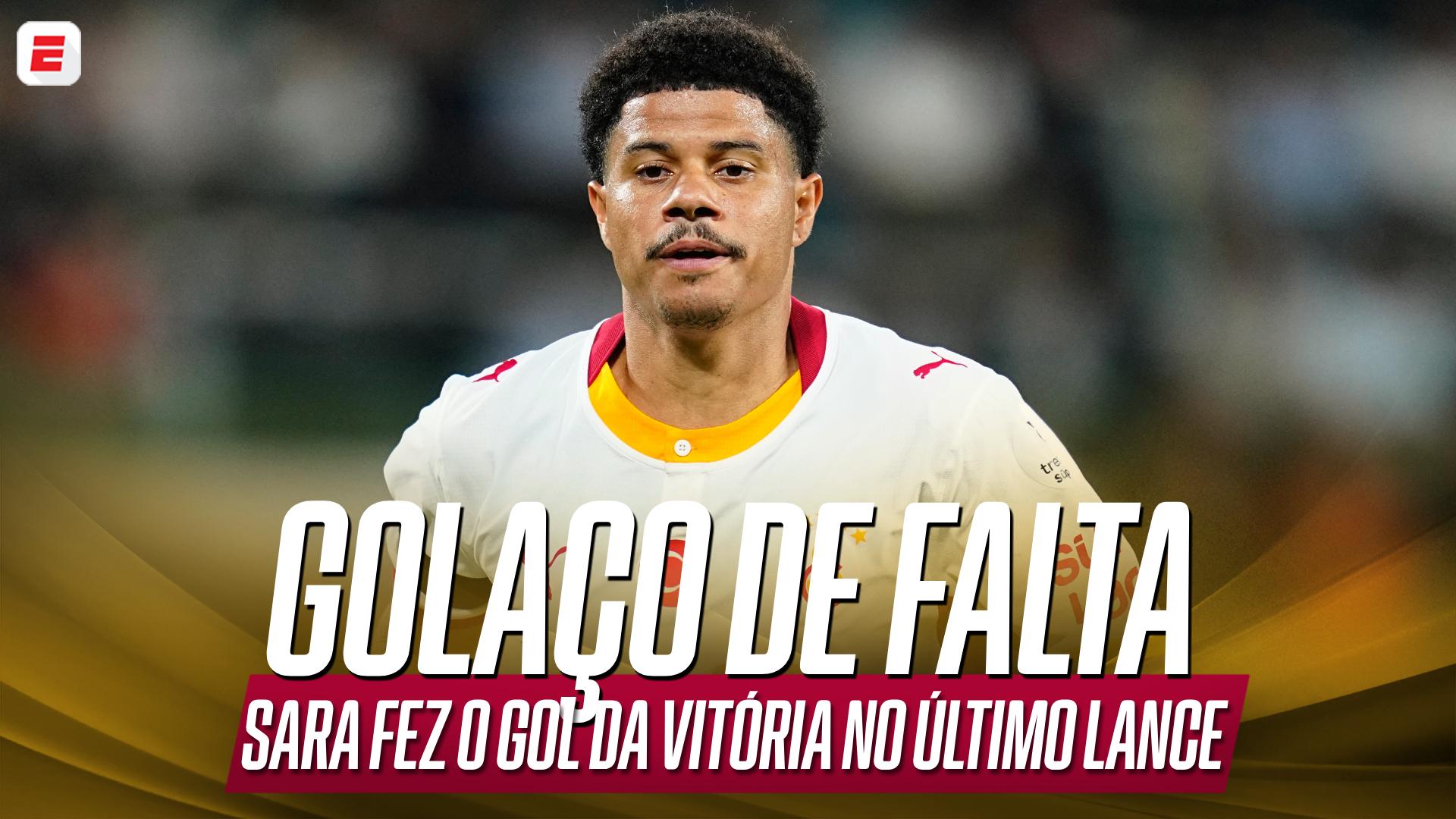 Gabriel Sara ofusca estreia de Rafa Leão no Galatasaray com golaço de falta no último lance; VEJA