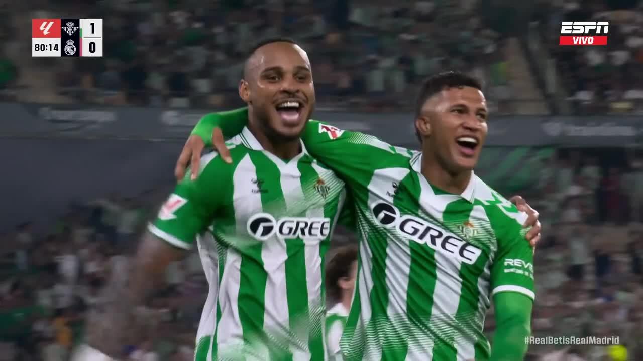 ¡Arriba el Betis! Parrot puso el 1-0 ante Real Madrid
