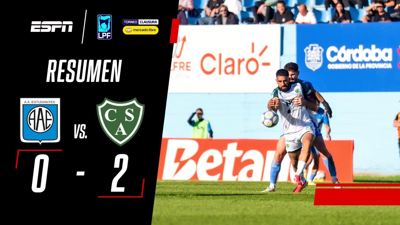 Sarmiento se aprovechó del mal momento de Estudiantes y ganó 2-0 en Rio Cuarto