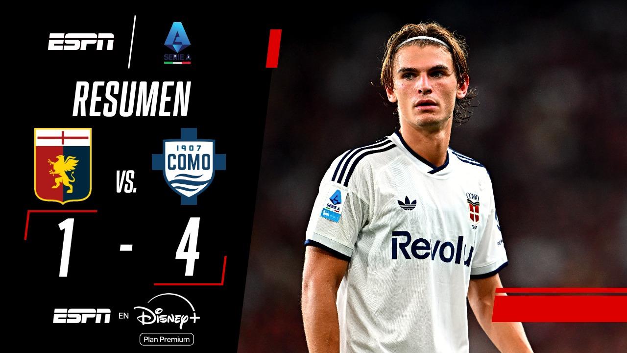 ¡Con gol de Nico Paz, Como festejó y extendió la mala racha de Genoa en la Serie A!