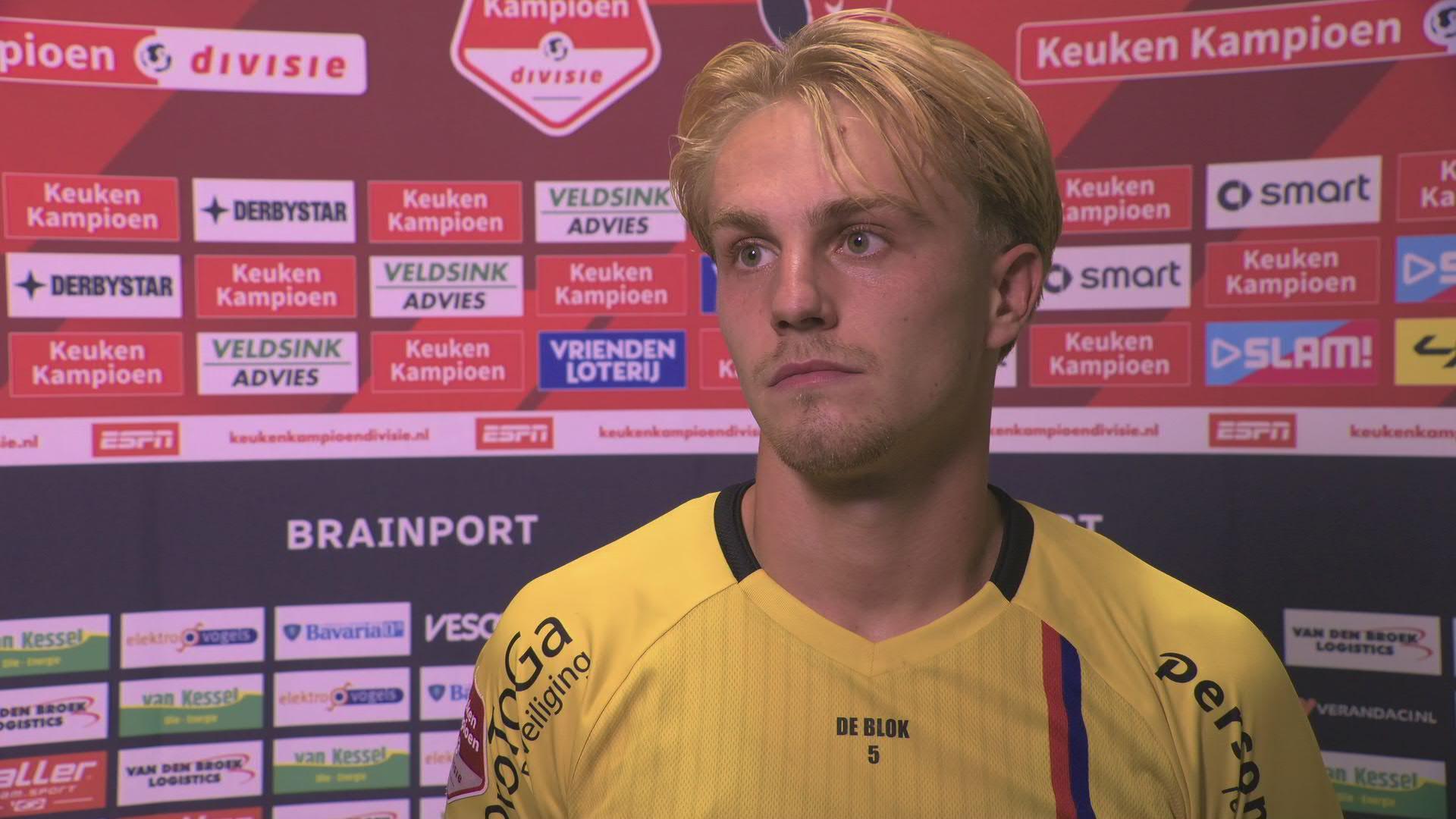 De Blok: "Ik ben blij dat ik het team kan helpen met een assist en een doelpunt"