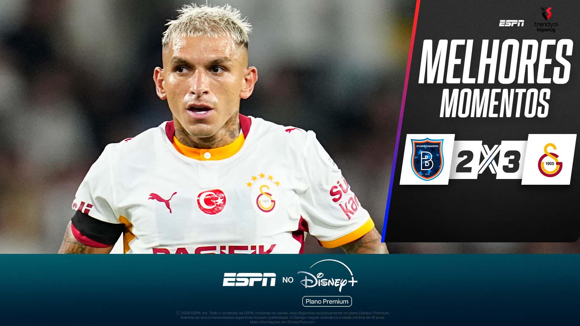 Basaksehir 2 x 3 Galatasaray no Campeonato Turco: VEJA os melhores momentos