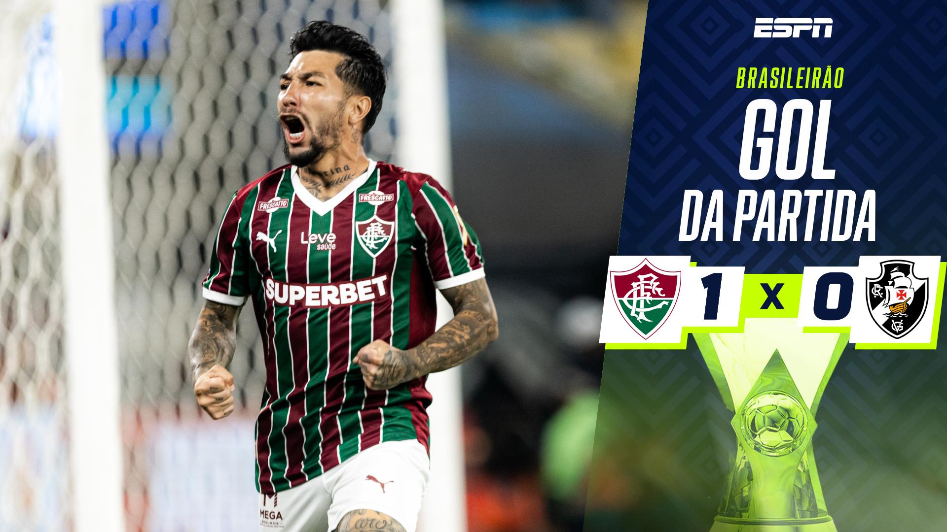 O gol de Lucho Acosta que garantiu a vitória do Fluminense sobre o Vasco no Brasileirão