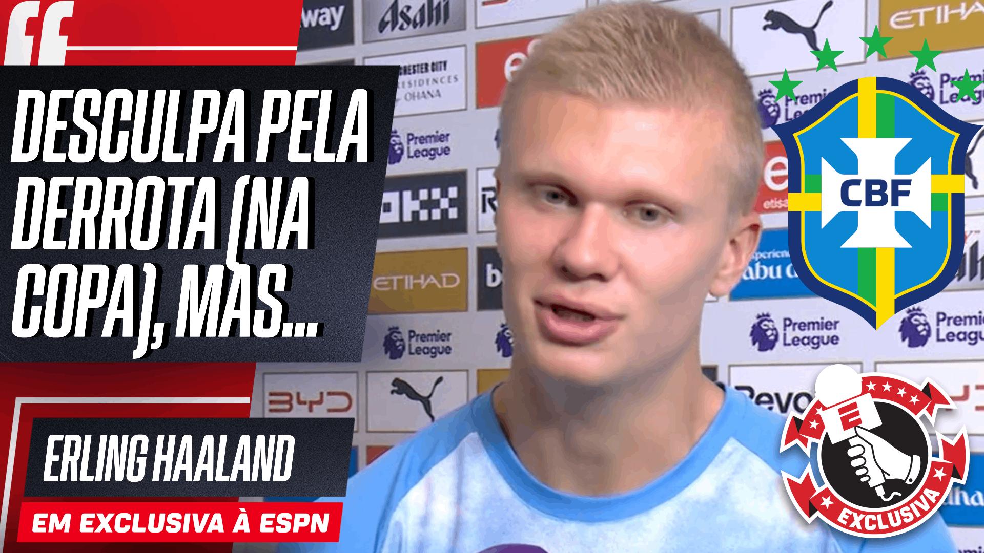 Haaland relembra 'jogo histórico' da Noruega contra o Brasil na Copa e abre o jogo sobre novo corte de cabelo; ASSISTA