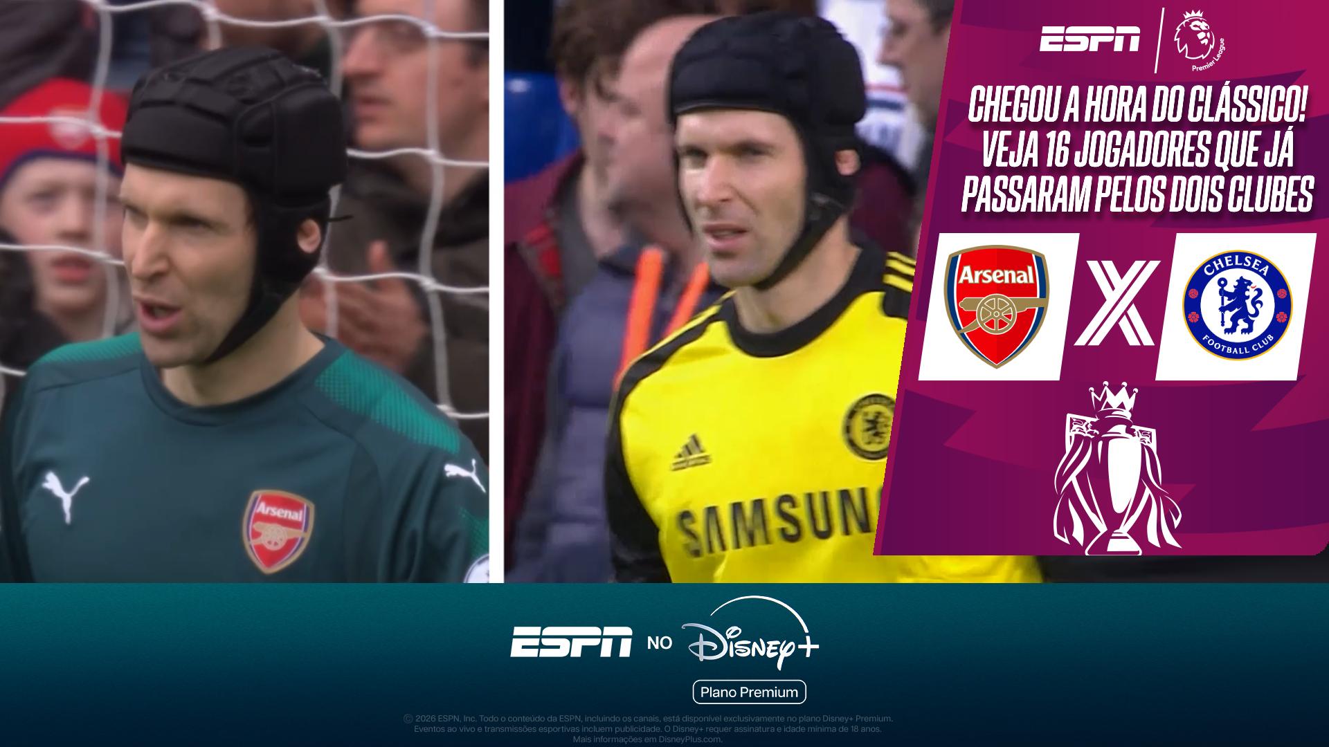 De Peter Cech a trio de brasileiros: VEJA 16 jogadores que atuaram por Arsenal e Chelsea na Premier League