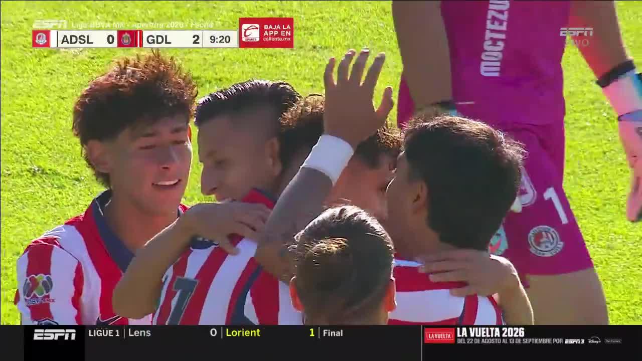 ¡Cayó el segundo para el Guadalajara en 9 minutos! | Atl. San Luis 0 Chivas 2