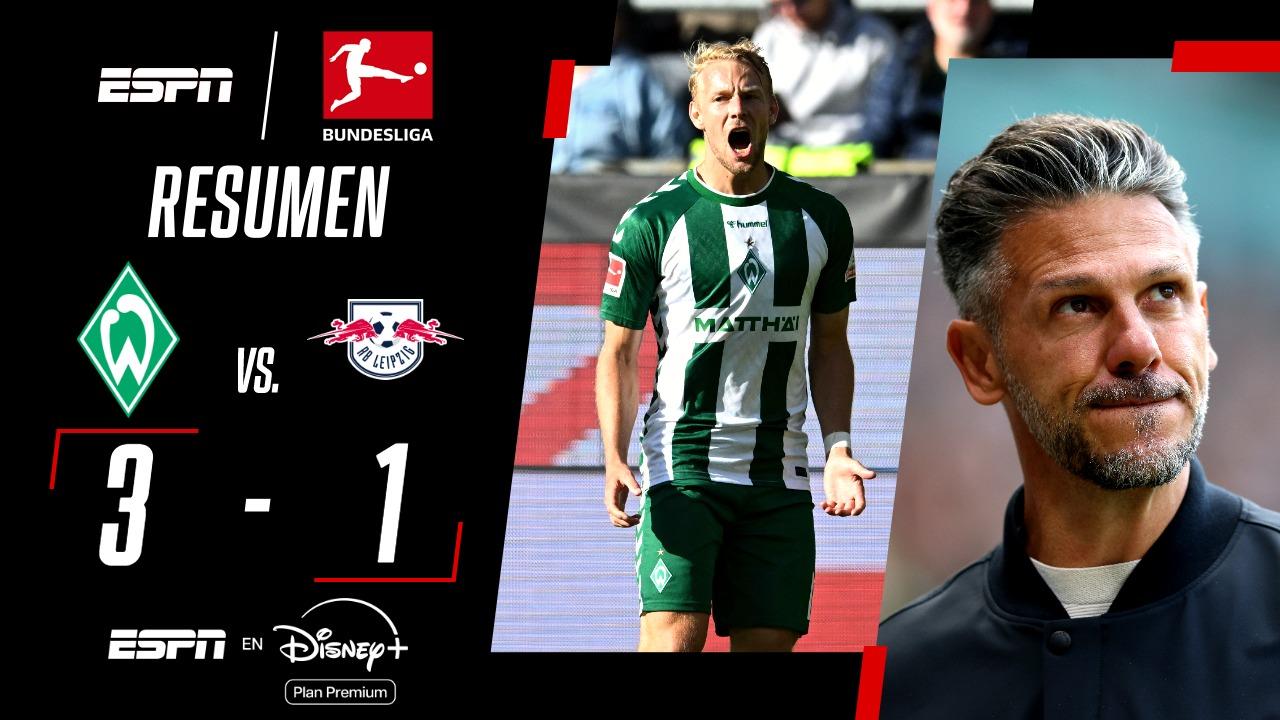 El Leipzig de Demichelis cayó 3-1 ante Werder Bremen