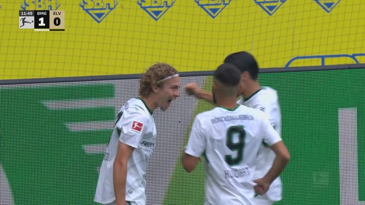 Hugo Bolin apareció por el segundo palo y anotó el 1-0 ante Elversberg