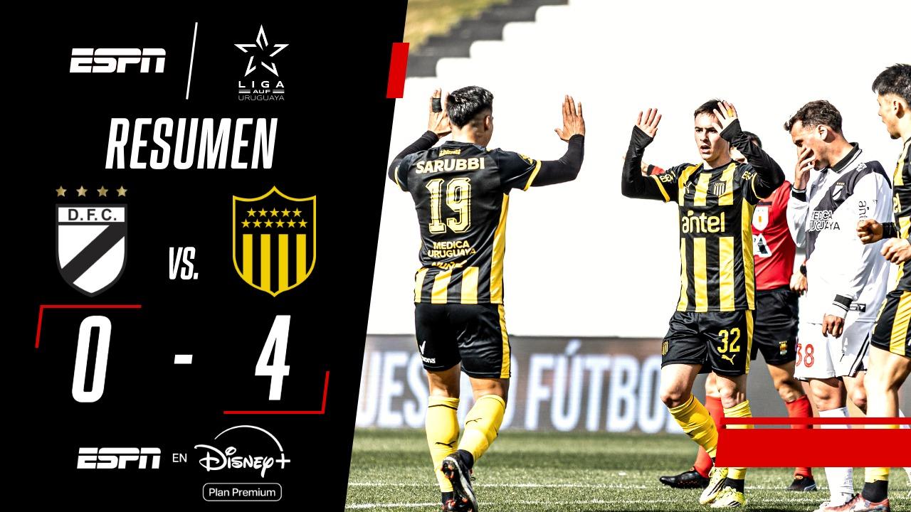 ¡Peñarol goleó a Danubio y volvió al triunfo!