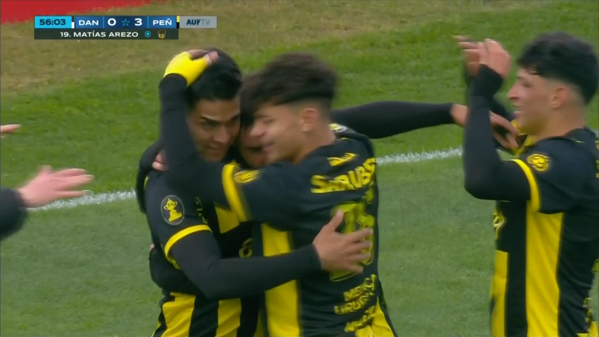¡Arezo, imparable ante Danubio!