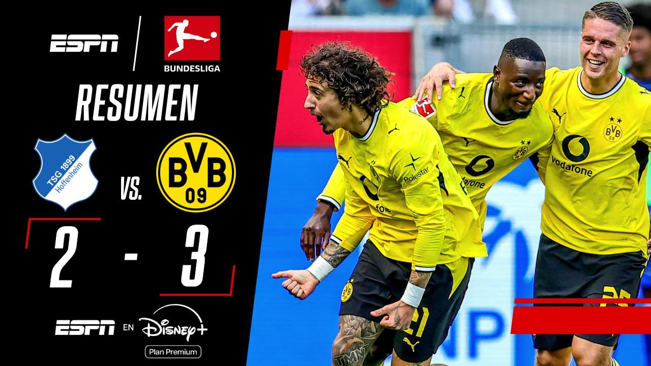 Borussia Dortmund lo dio vuelta en un partidazo ante Hoffenheim