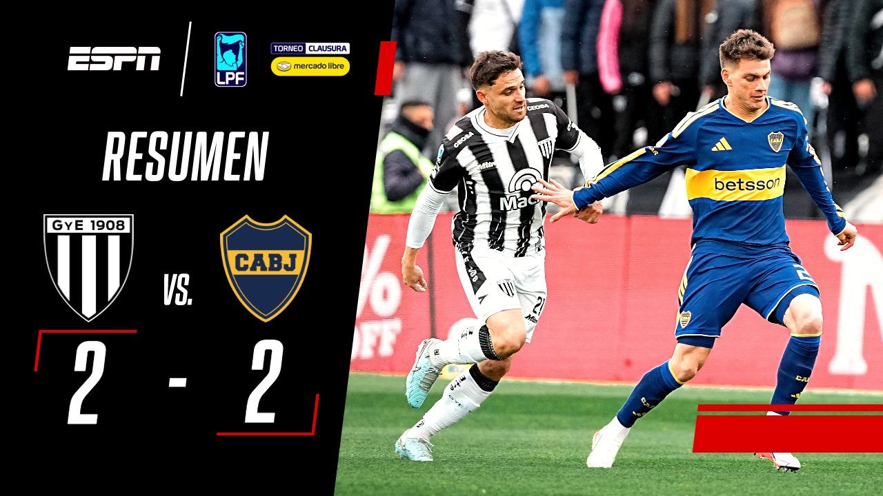 Gimnasia empató sobre el final y le arrebató el triunfo a Boca en Mendoza