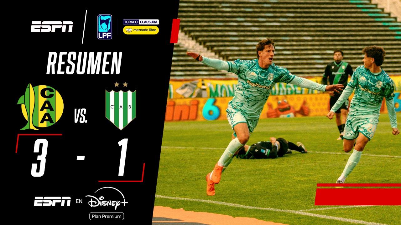 ¡Aldosivi se recuperó con un triunfazo ante Banfield!