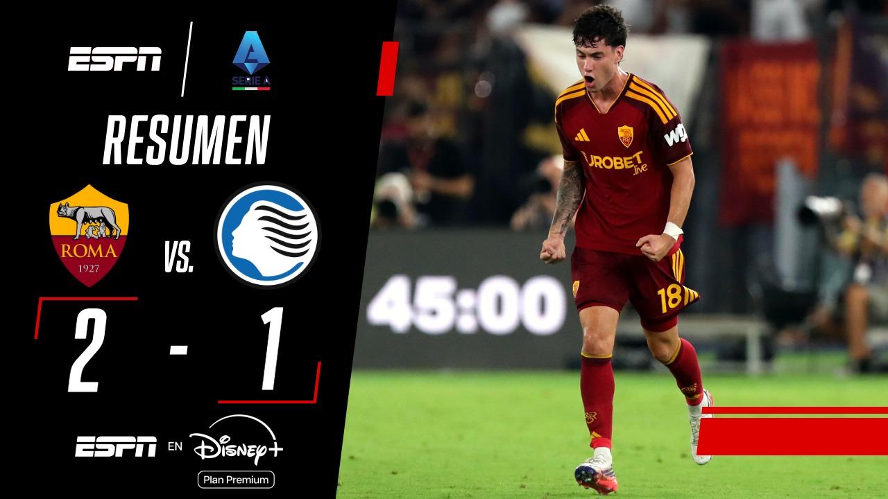 ¡Con un gol agónico de Soulé, la Roma venció a Atalanta por 2-1!