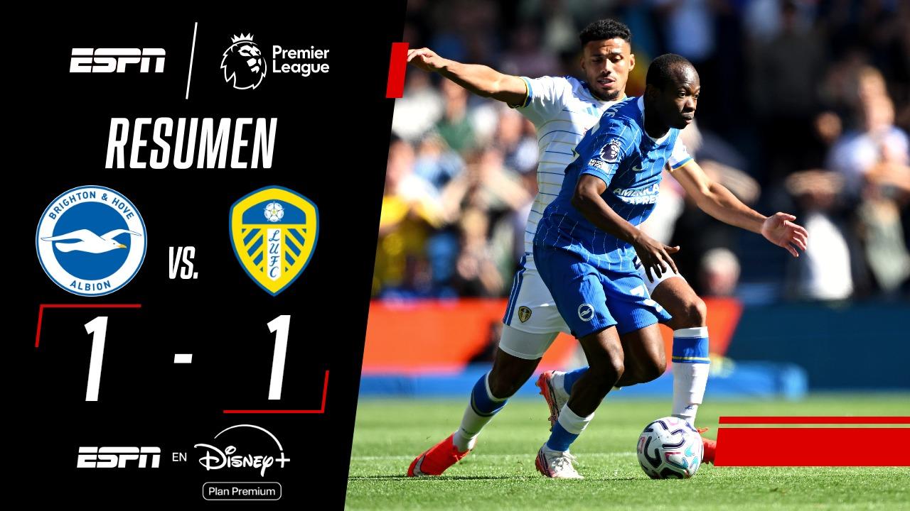 Brighton y Leeds repartieron puntos en la Premier League