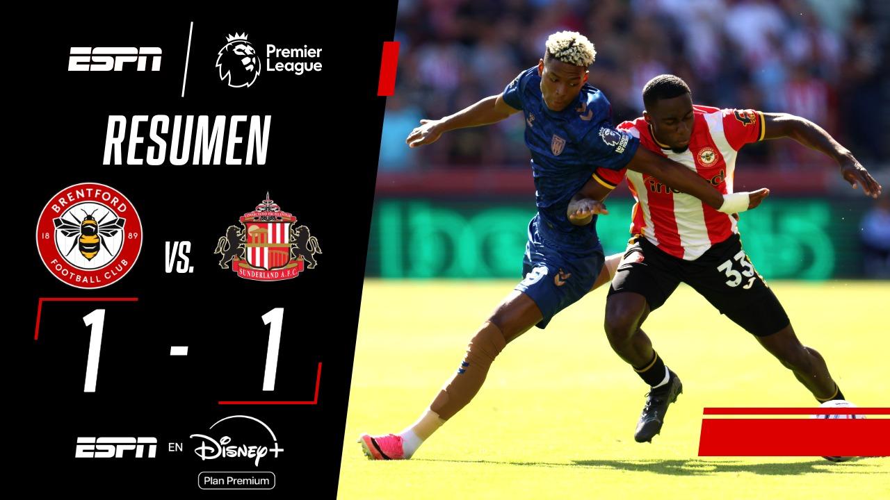 Intenso empate entre Brentford y Sunderland en la Premier League