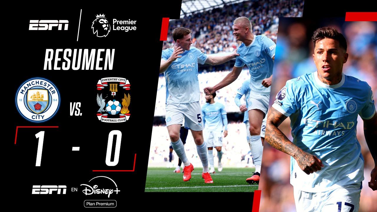 ¡Con gol de Haaland y el debut de Enzo Fernández, el City venció a Coventry!