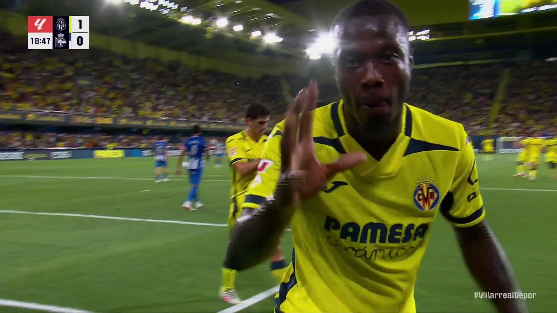 ¡Nicolas Pépé abre el marcador para el Villarreal con un golazo!