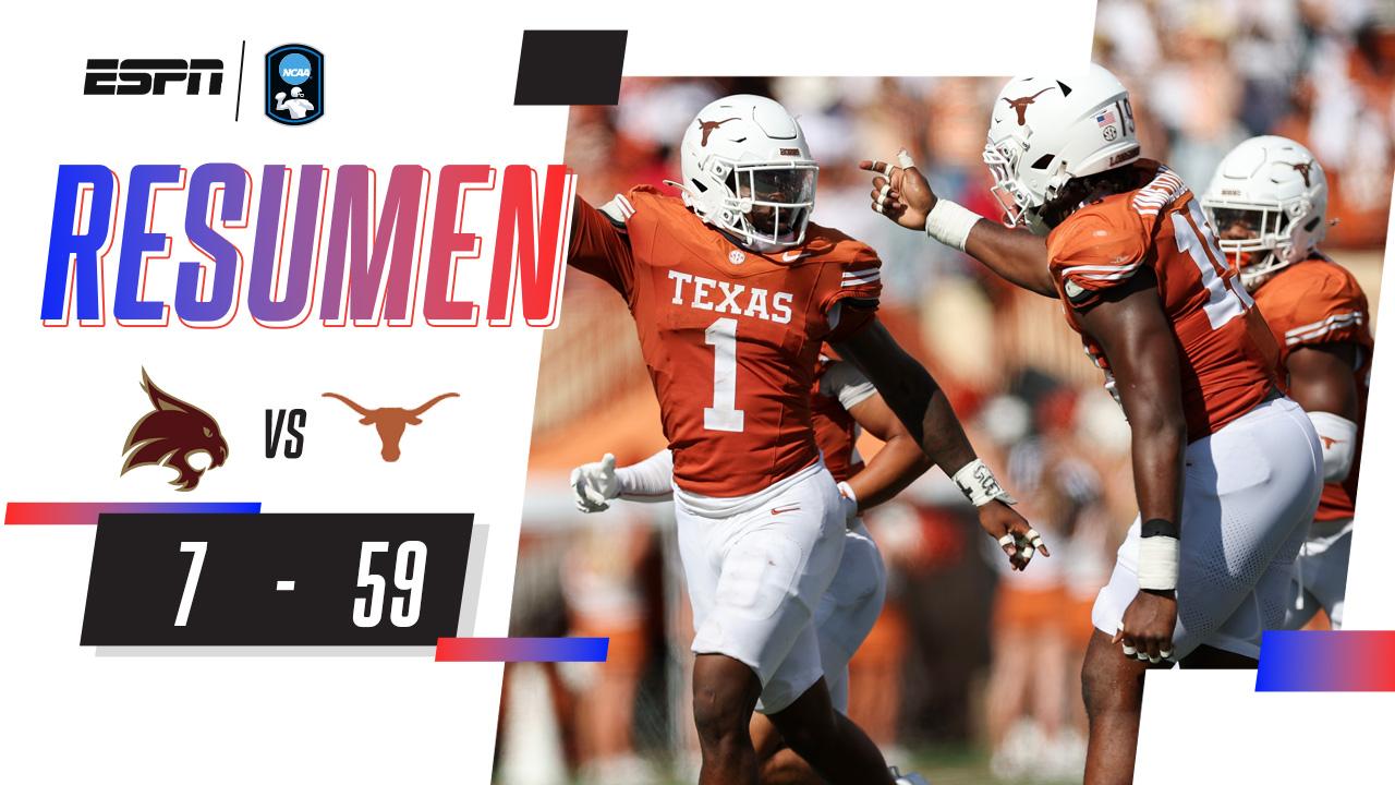 ¡Contundente victoria de los Longhorns sobre Texas State! | Resumen
