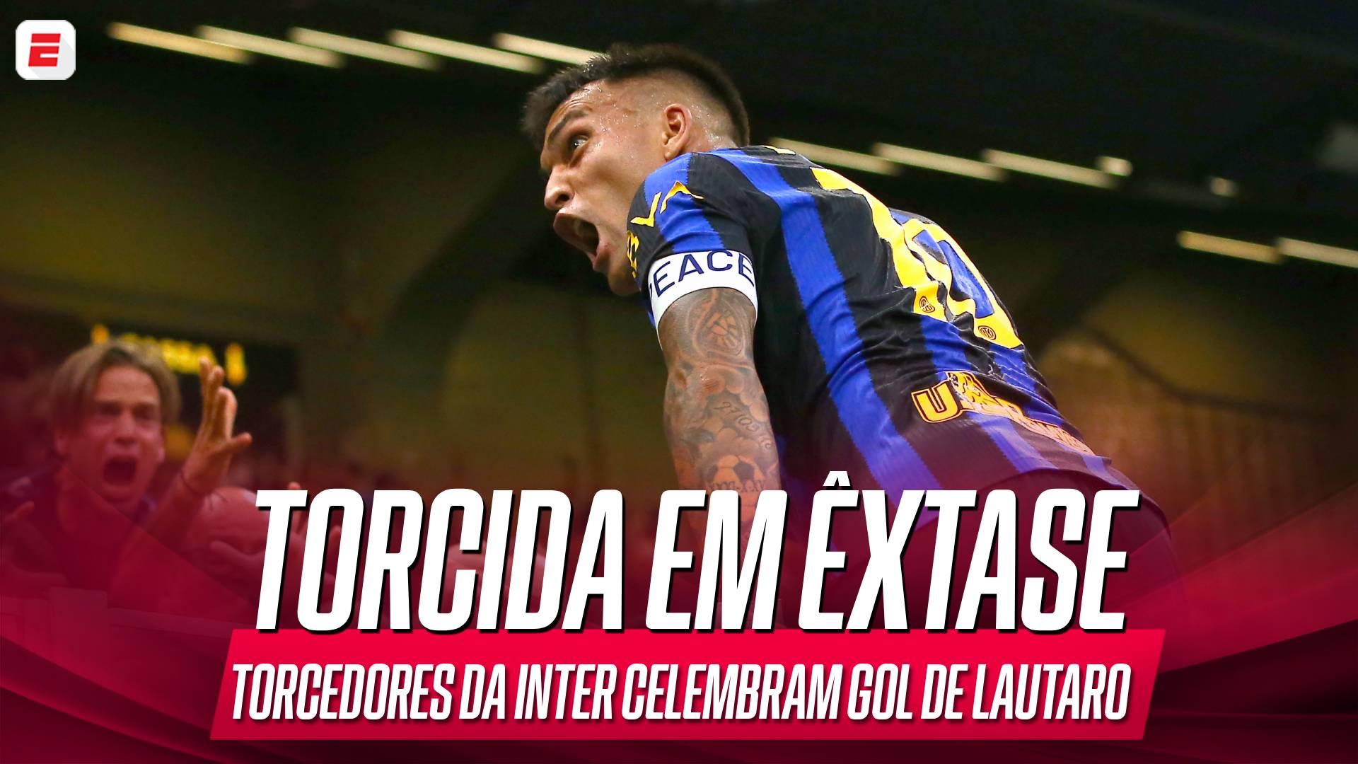 Torcedores da Inter fazem o Giuseppe Meazza tremer com gol da virada de Lautaro Martínez contra o Napoli pelo Italiano