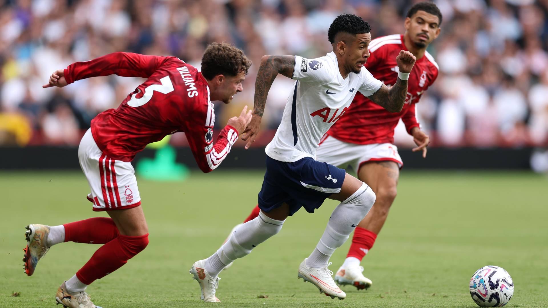 Rola a bola! Murillo e Sávio se enfrentam em Nottingham Forest x Tottenham pela Premier League